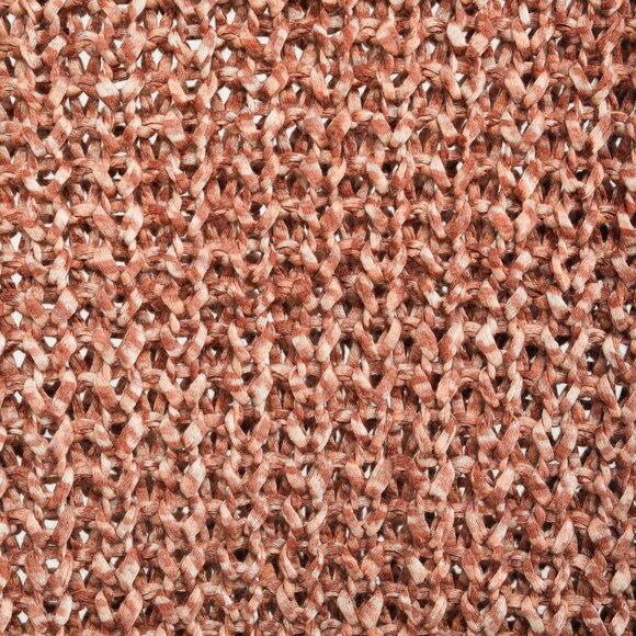 Brunello Cucinelli Salmon Chunky Cotton-Knit Short-Sleeve Sweater - Picture 6 of 9